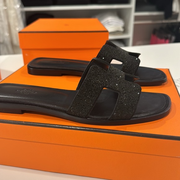 Hermes OASIS GLITTER SANDAL - Picture 8 of 8